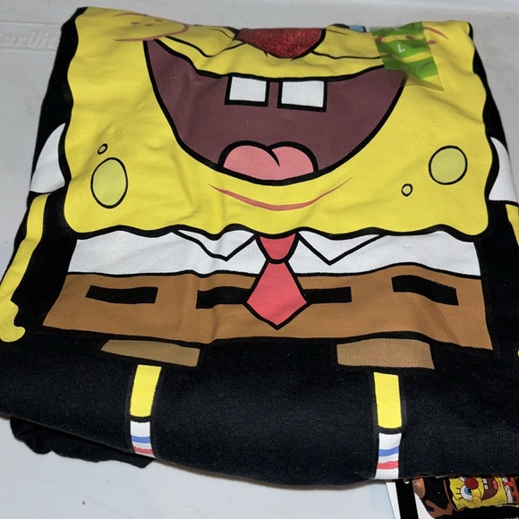 SpongeBob SquarePants Graphic Holiday light up Pullover Sweatshirt L Large NWT - Picture 5 of 6